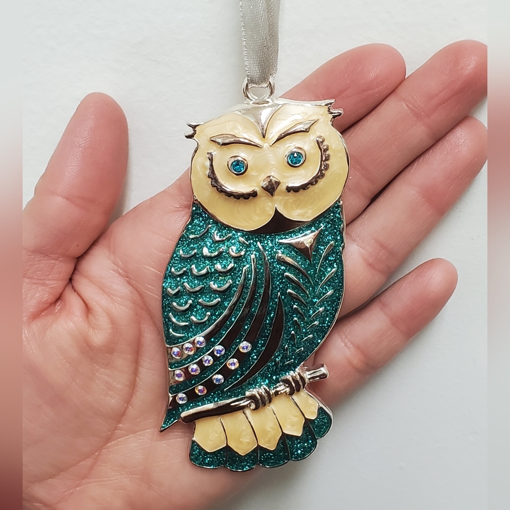 Christmas Oranment Harvey Lewis w/ Swarovski elements Owl